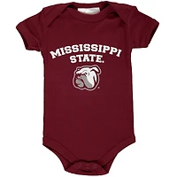 Body bordeaux pour bébé Mississippi State Bulldogs Arch & Logo