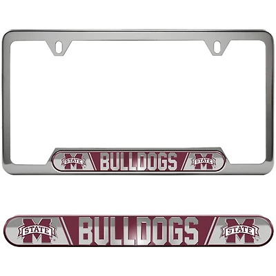 Logo Brands  Mississippi State Bulldogs Embossed License Plate Frame
