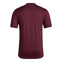 Men's adidas  Maroon Mississippi State Bulldogs Locker Local Impression AEROREADY T-Shirt
