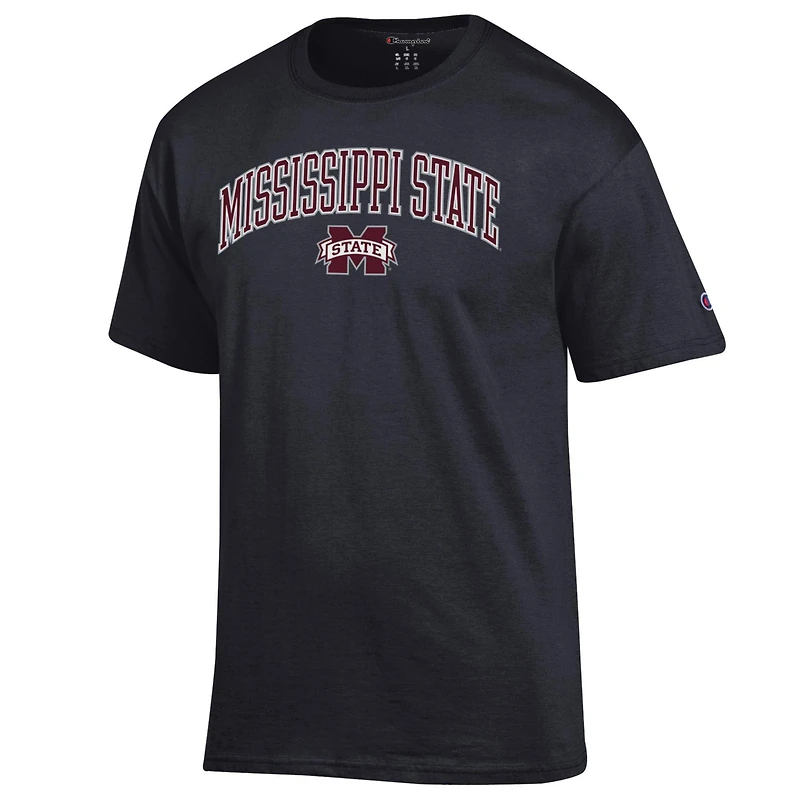 T-shirt noir avec logo Arch Over des Mississippi State Bulldogs pour homme