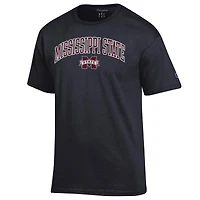 T-shirt noir avec logo Arch Over des Mississippi State Bulldogs pour homme