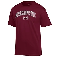 Men's Champion  Maroon Mississippi State Bulldogs Arch Over Logo T-Shirt