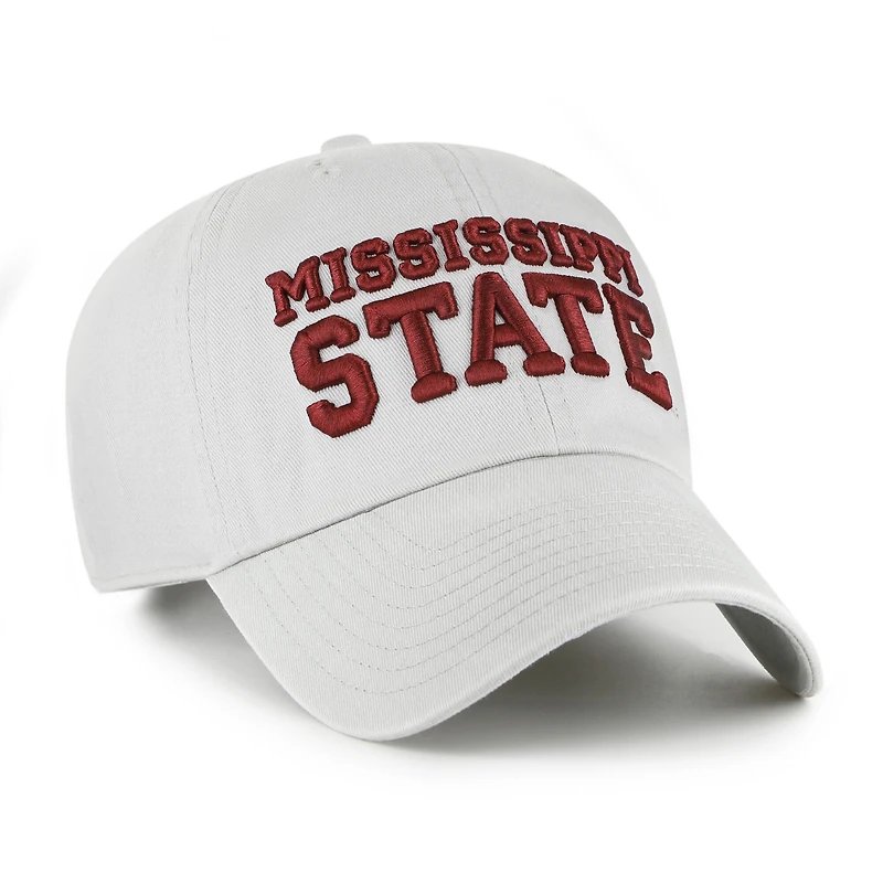 Casquette ajustable « Clean Up » grise « 47 Mississippi State Bulldogs » pour homme