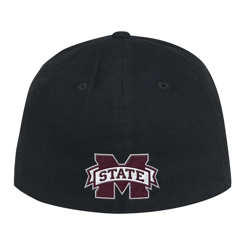 Casquette adidas Mississippi State Bulldogs Chant Flex pour hommes, noire