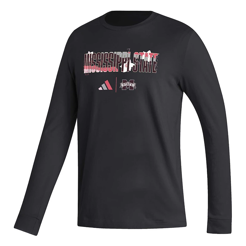 T-shirt à manches longues adidas Mississippi State Bulldogs Honoring Black Excellence pour homme