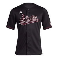Men's adidas Black Mississippi State Bulldogs Replica Baseball Jersey