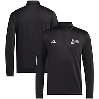 Men's adidas Black Mississippi State Bulldogs Strategy Half-Zip Golf Jacket