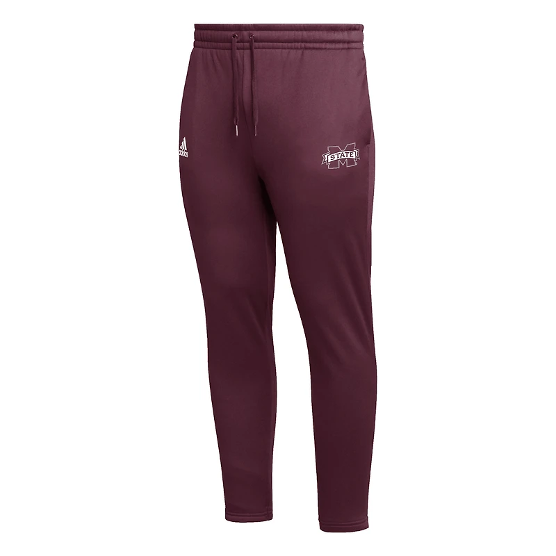 Men's adidas Maroon Mississippi State Bulldogs AEROREADY Tapered Pants