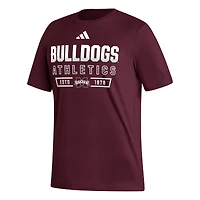 T-shirt Head of Class Fresh des Bulldogs de l'État du Mississippi adidas pour homme