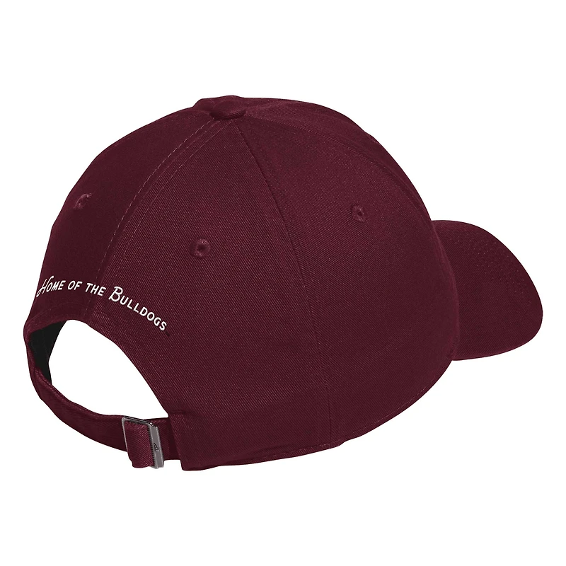 Casquette réglable Slouch State Slouch pour hommes adidas marron Mississippi State Bulldogs