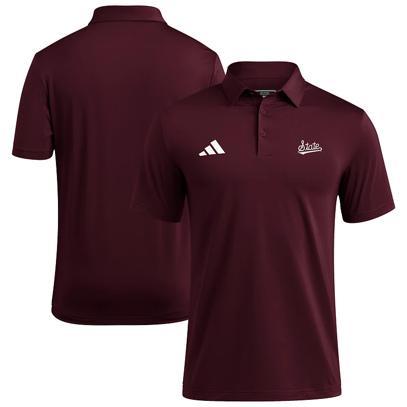 Polo adidas Ultimate 365 marron Mississippi State Bulldogs pour homme