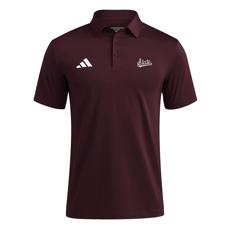 Men's adidas Maroon Mississippi State Bulldogs Ultimate 365 Polo
