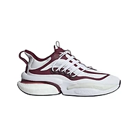 Chaussures adidas pour hommes blanc/marron Mississippi State Bulldogs Alphaboost V1 Sustainable BOOST