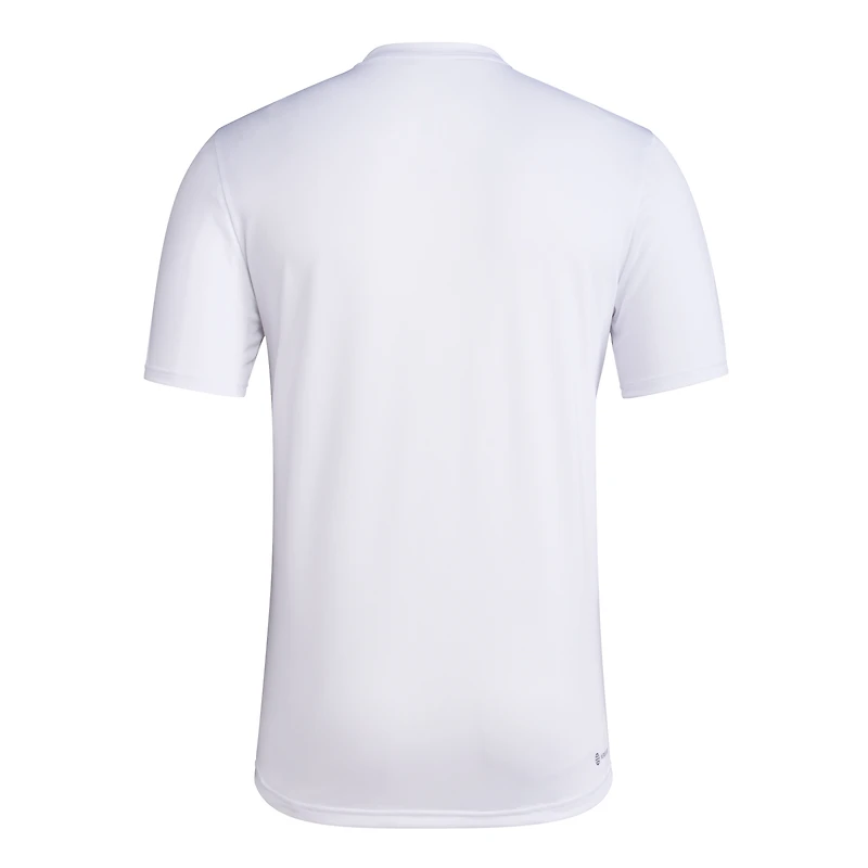 Men's adidas White Mississippi State Bulldogs Basketball Practice Net Arch Pregame T-Shirt