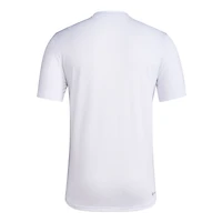 Men's adidas White Mississippi State Bulldogs Basketball Practice Net Arch Pregame T-Shirt
