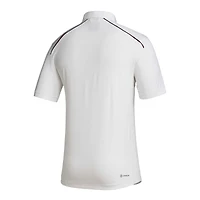 Men's adidas White Mississippi State Bulldogs Coaches AEROREADY Polo