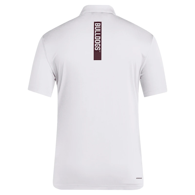 Men's adidas White Mississippi State Bulldogs Coaches Polo
