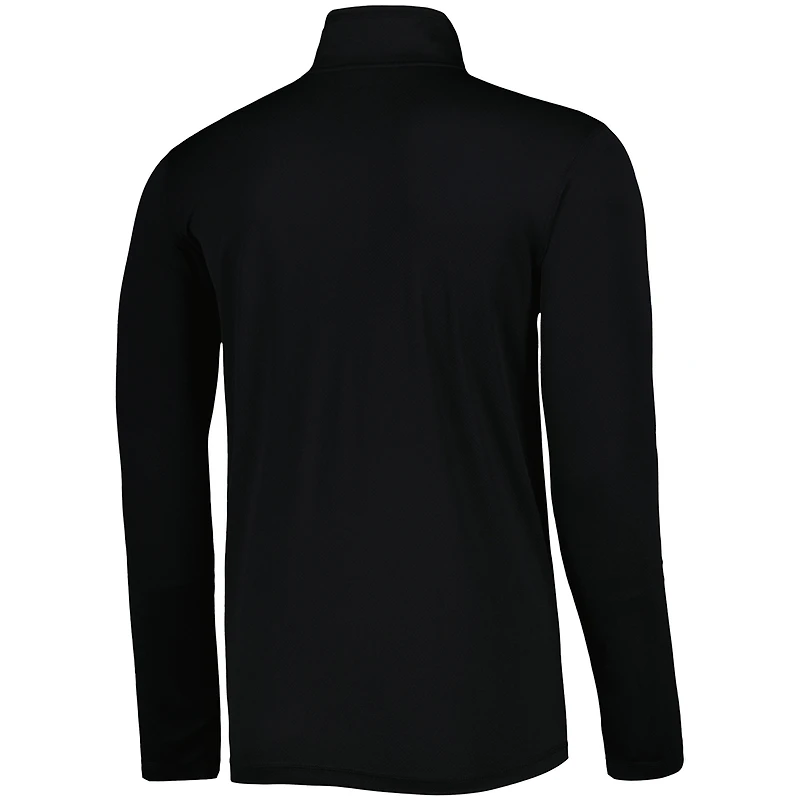 Men's Champion Black Mississippi State Bulldogs Textured Quarter-Zip Jacket