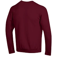 Men's Champion  Maroon Mississippi State Bulldogs Basic Arch Fleece Pullover Sweatshirt