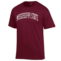 Men's Champion  Maroon Mississippi State Bulldogs Basic Arch T-Shirt