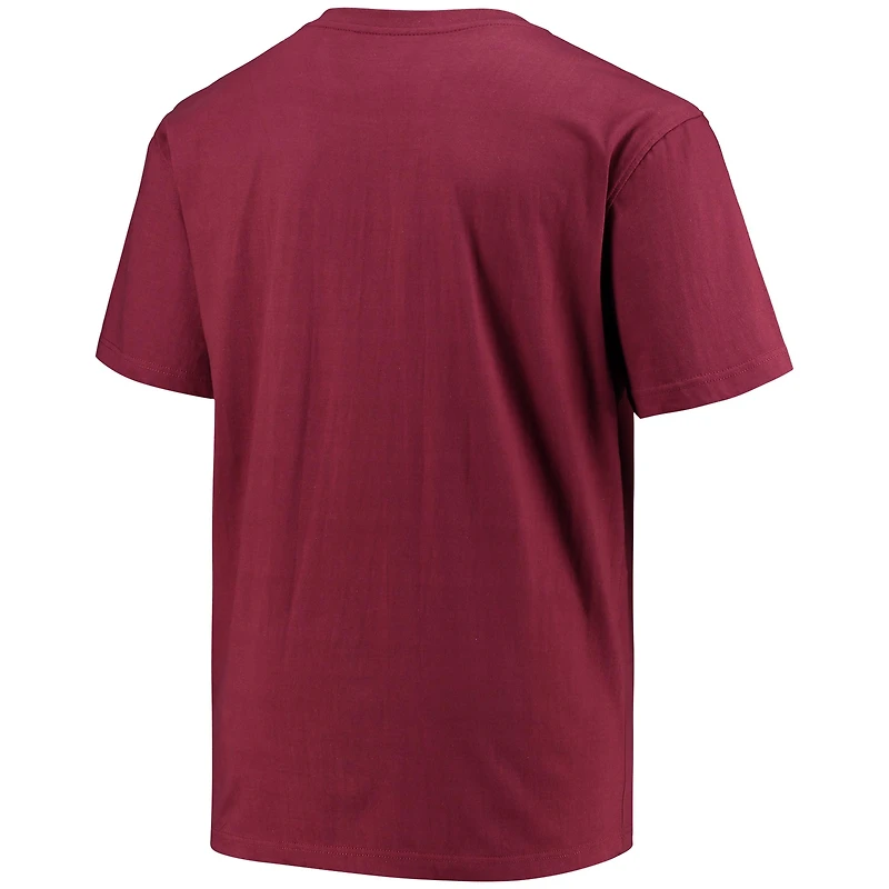 T-shirt homme Champion Maroon Mississippi State Bulldogs Tailles Big & Tall Arch Team Logo
