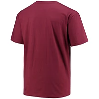T-shirt homme Champion Maroon Mississippi State Bulldogs Tailles Big & Tall Arch Team Logo
