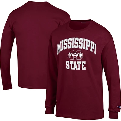 T-shirt à manches longues Champion Mississippi State Bulldogs High Motor pour homme