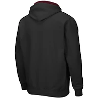 Sweat à capuche zippé Colosseum Black Mississippi State Bulldogs Arch & Logo 3.0 pour homme