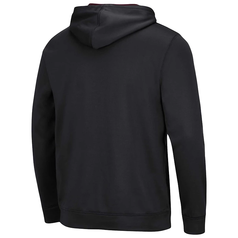 Men's Colosseum Black Mississippi State Bulldogs Resistance Pullover Hoodie