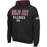 Men's Colosseum Black Mississippi State Bulldogs Sunrise Pullover Hoodie