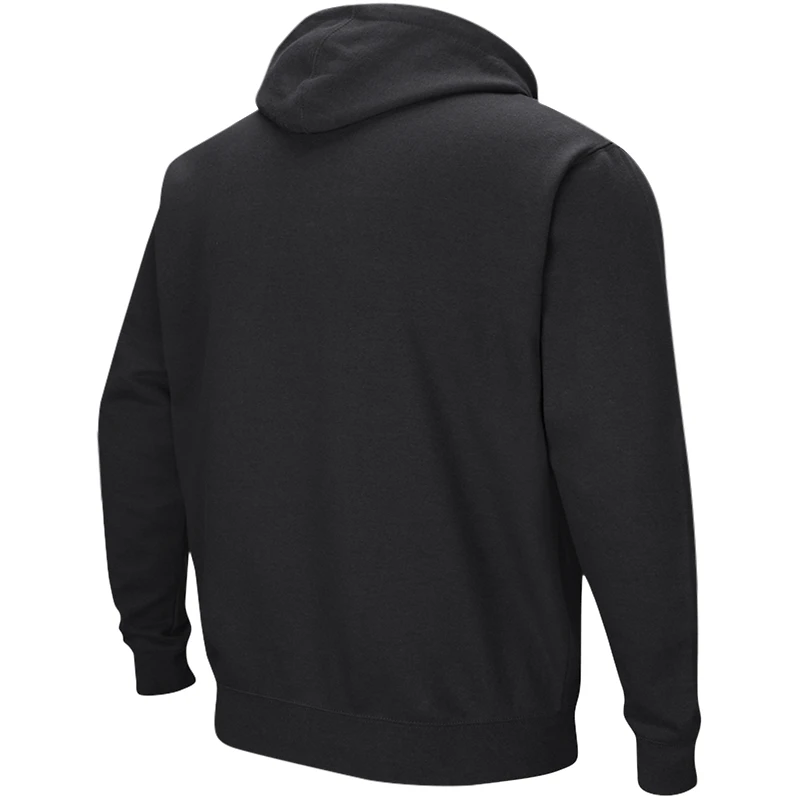 Men's Colosseum Black Mississippi State Bulldogs Sunrise Pullover Hoodie