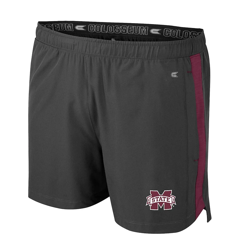 Men's Colosseum Charcoal Mississippi State Bulldogs Langmore Shorts