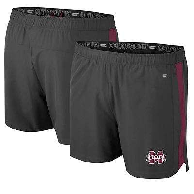 Men's Colosseum Charcoal Mississippi State Bulldogs Langmore Shorts