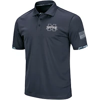 Men's Colosseum Charcoal Mississippi State Bulldogs Rival OHT Military Appreciation Polo