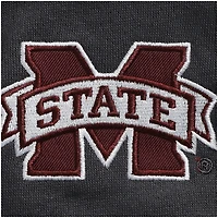 Veste Colosseum Charcoal Mississippi State Bulldogs Tortugas Logo Quarter-Zip pour homme