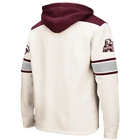 Sweat à capuche lacets Colosseum crème Mississippi State Bulldogs 2.0 pour hommes