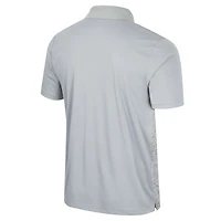 Men's Colosseum Gray Mississippi State Bulldogs Cybernetic Polo
