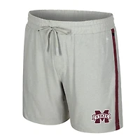 Men's Colosseum Gray Mississippi State Bulldogs Mac Shorts