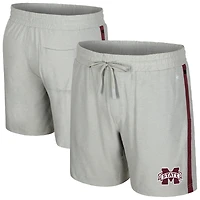 Men's Colosseum Gray Mississippi State Bulldogs Mac Shorts