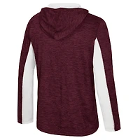 Men's Colosseum Maroon Mississippi State Bulldogs Always Sunny Quarter-Zip Hoodie