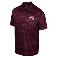 Polo à imprimé Daly Colosseum marron Mississippi State Bulldogs pour hommes