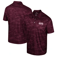 Polo à imprimé Daly Colosseum marron Mississippi State Bulldogs pour hommes