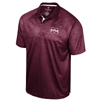 Polo à manches raglan en nid d'abeille Colosseum Mississippi State Bulldogs pour homme