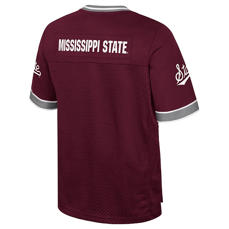 Maillot de football américain « Rien que les coups » marron Colosseum pour homme des Mississippi State Bulldogs