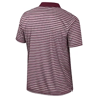 Men's Colosseum Maroon Mississippi State Bulldogs Striped Polo