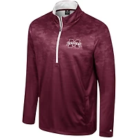 Men's Colosseum  Maroon Mississippi State Bulldogs The Machine Half-Zip Jacket