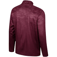 Men's Colosseum  Maroon Mississippi State Bulldogs The Machine Half-Zip Jacket