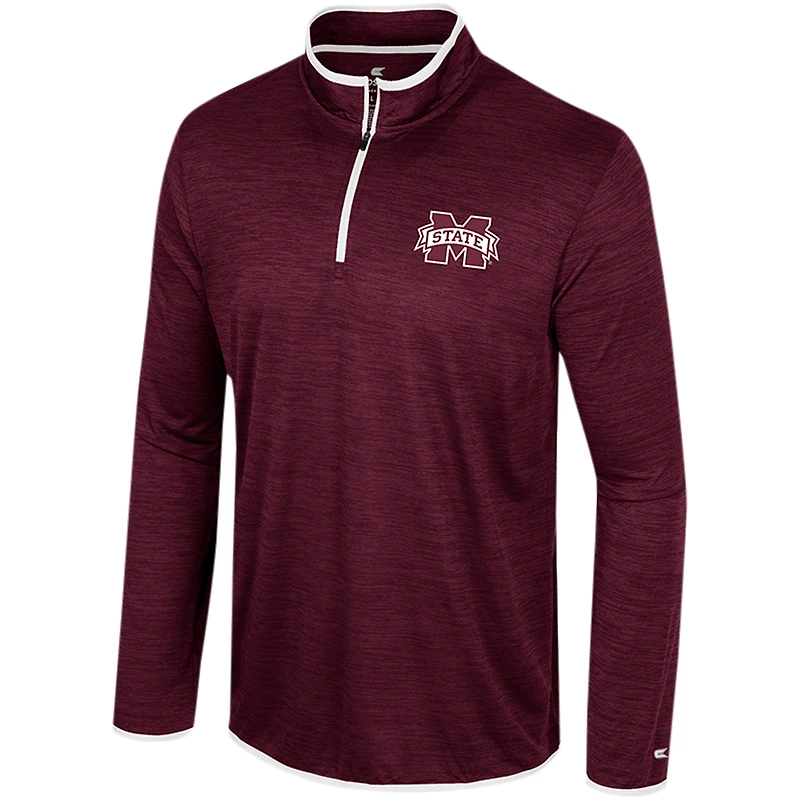 Coupe-vent à quart de zip Wright Colosseum Mississippi State Bulldogs pour homme