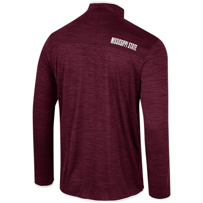 Coupe-vent à quart de zip Wright Colosseum Mississippi State Bulldogs pour homme