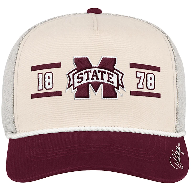 Men's Colosseum Natural Mississippi State Bulldogs Frank Podium Adjustable Hat
